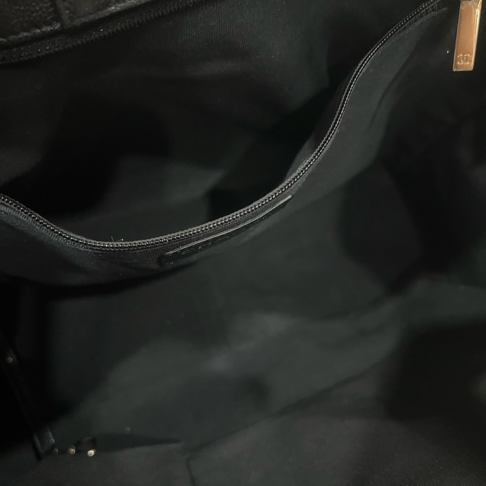 Chanel Classic Cc Black Caviar Large Shopping Tote Gold tone hardware microchip - Picture 11 of 12
